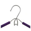 High quality metal clothes hangers foam rubber hanger with belt hook