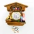 Import High quality Nordic style resin hand painted cuckoo clock  for home resin  fridge clock wall customized  3d animal cuckoo clock from China