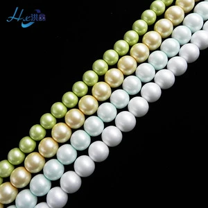 High Quality Round Loose Bead Colorful Abs Faux Pearls