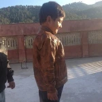 High quality sheep leather winter wear kids leather jacket ,