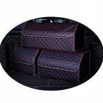 High Quality Supply Amazon PU Leather Car Starage for All Car Trunk Suitcase/Storage Box/Organizers