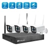 High Resolution Wireless Network Home Security System 4CH 2MP WiFi CCTV NVR Kit