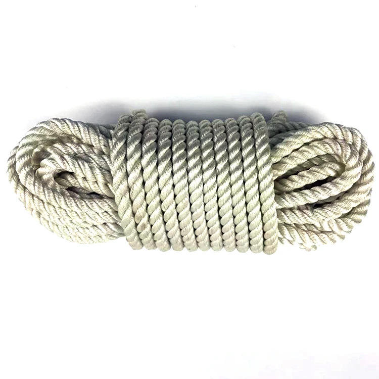 High tenacity crimps braided nylon rope with steel core