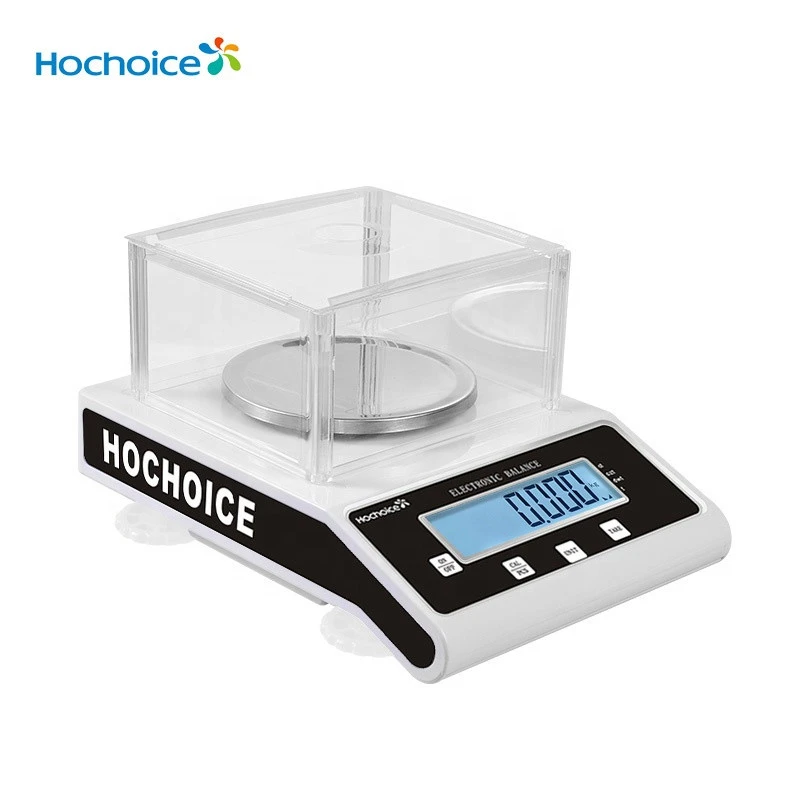 Hochoice 400g 0.001g precision electronic analytical balance 1mg sensitive laboratory digital scale with computer interface