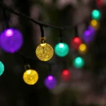Holiday decor string lights colorful globe bulb Led outdoor fairy light