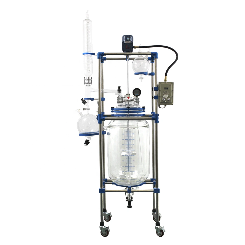 home application fractional distillation unit for sale 100l glass reactor