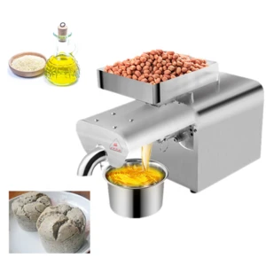 Home use coconut oil presser 304 stainless steel cold hot oil press machine peanut sesame oil maker 220v/110v