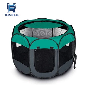 HOMFUL Portable Folding Travel Pet Dog House Playpen Pet Cage Outdoor Pet Carrier Tent