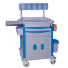 Hospital Equipment ABS Mobile  Anesthesia Rolling Cart Medical Emergency Trolley Cart