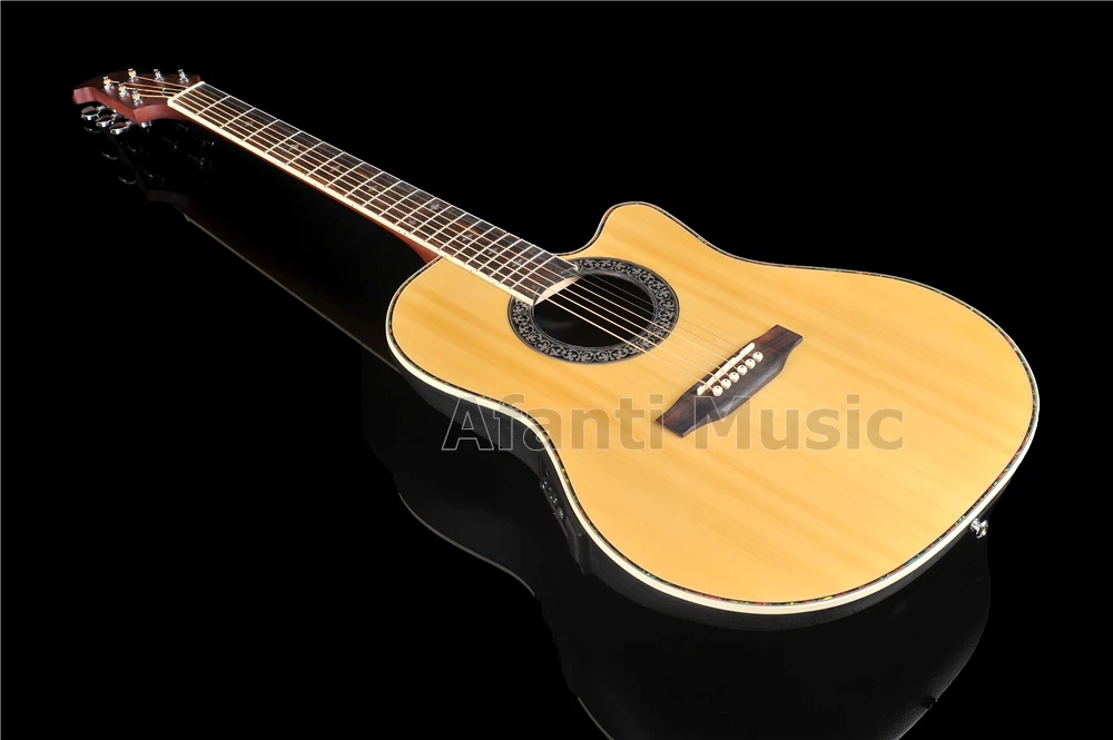 HOT! Afanti Music Super Roundback/ Carbon Fiber Back & Side Acoustic guitar (ANT-125S)