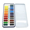 Hot sale 24 /36pcs colors artist water color paint set in blue/red tin box