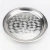 Import hot sale different style round shape serving tray charger plate round dishes stainless steel from China