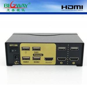 Hot sale High quality 2 port hdmi usb kvm switch for pc tv