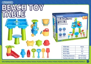 Hot sale High Quality Plastic Summer Beach Outdoor Toy Bucket Tool Set Play Sand Game Sand Beach Table Set Toys