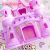 Hot sale in Europe kids arts and crafts Dream Castle toys acrylic christmas ornaments for girls plastic crafts