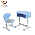 hot sale school single desk chair classroom student tables and chairs with height adjustable