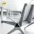 Import hot sale stainless steel 3-seater price airport chair waiting chairs from China