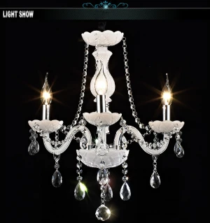 hot sale white elegant  pendant lamp crystal chandelier weddding light with white