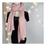 Hot Sale Women Long Winter Soft Knit Scarf for Support OEM