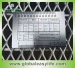 Hot ! Screen printing metal string action gauge card, metal guitar gauge tool