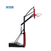 Hot Sell Standard BasketBall Hoop Adjustable With Tempered Glass Backboard Form China