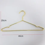 Hot sell wholesale custom light weight alloy gold aluminium hanger suit coat metal wall clothes hangers