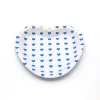 Hot selling colorful heart shaped party paper dish plate,pretty paper plates