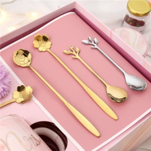 Hot Selling Creative Stainless Steel Spoon Wedding Souvenirs for guests Wedding Decorations &amp; Gifts Tea Coffee Spoons