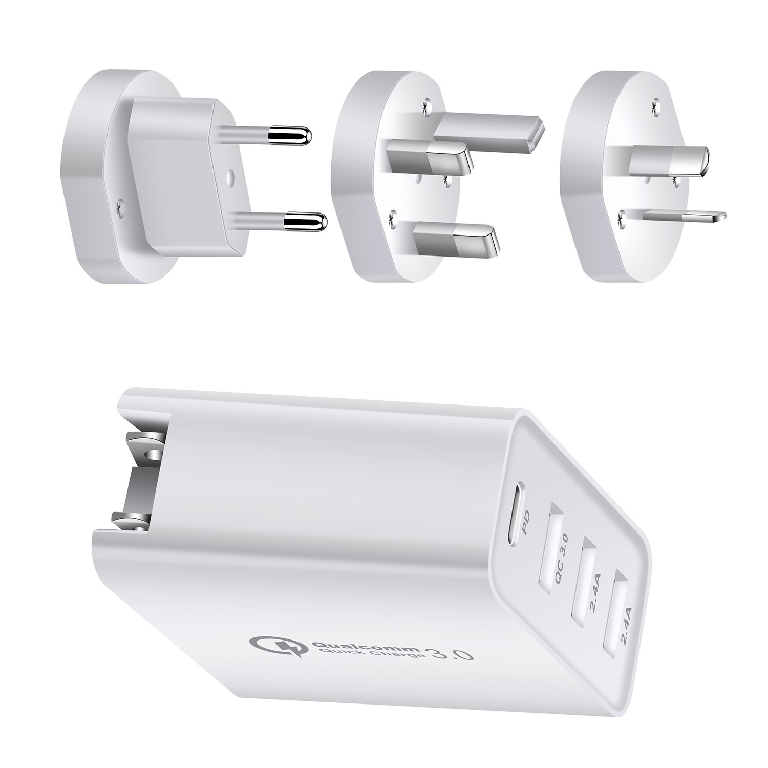 Qc Adapter Buy Hot Selling Qc3.0 +pd Charging Adapter 48 W With Four Interface ...