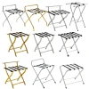 Hotel bedroom metal folding luggage stand luggage rack