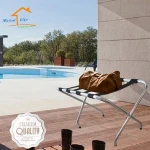 Hotel furniture steel folding durable luggage rack