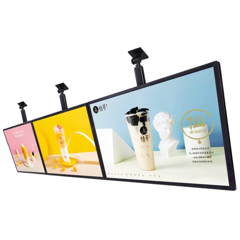 Hotel Hanging Advertising Light Box Tv Led Box Contener Fast Food Light Up Display Box Poster Frame Led