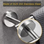 Hotel Towel Bar Sets Over the Door Steel Shelf Dry Towel Single Bathroom Hand Towel Rack
