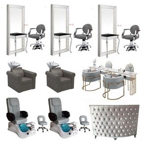 Hotsale woman salon furniture grey manicure pedicure spa chair manufacturer in GuangZhou China