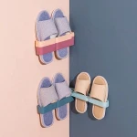 Household Wall Mounted Plastic Rotating Shoes Organizer Rack