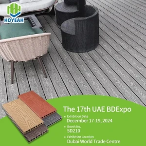 HOYEAH factory direct sales 149*23WPC 3D embossed deck pool deck waterproof moistureproof garden garden engineer wpc deck floor