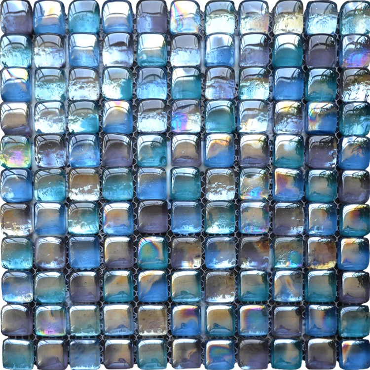 HSJ013 blue glass swimming pool mosaic tiles