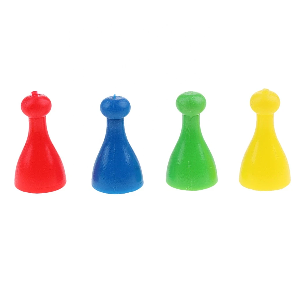 Human Shape Plastic Chess Monopoly game accessories Pawn Pieces Board Card Game Halma Parts Accessories Plastic Board Game