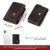 Import HUMERPAUL New style Crazy Horse Leather RFID Blocking Button Pop Up Aluminum wallet Business metal wallet credit card holder from China