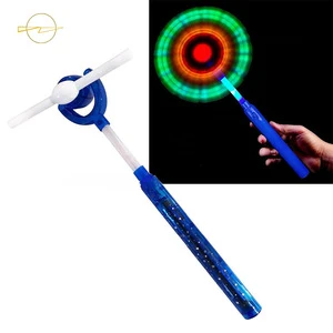 Hundred Power&#39;s Light Up Spinning Wand toys LED Electronic Windmill Toy Light up Wand Boys,Girls Moon Jelly Windmill Toy