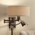 Import Industrial Hotel Fancy Reading Light Bronze Adjustable Gooseneck Long Swing Arm LED Wall Lamp For Bedside Living Room from China
