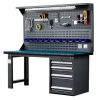 Industrial repair heavy duty garage workbench for electronics repairing lamps for workbench with rubber top