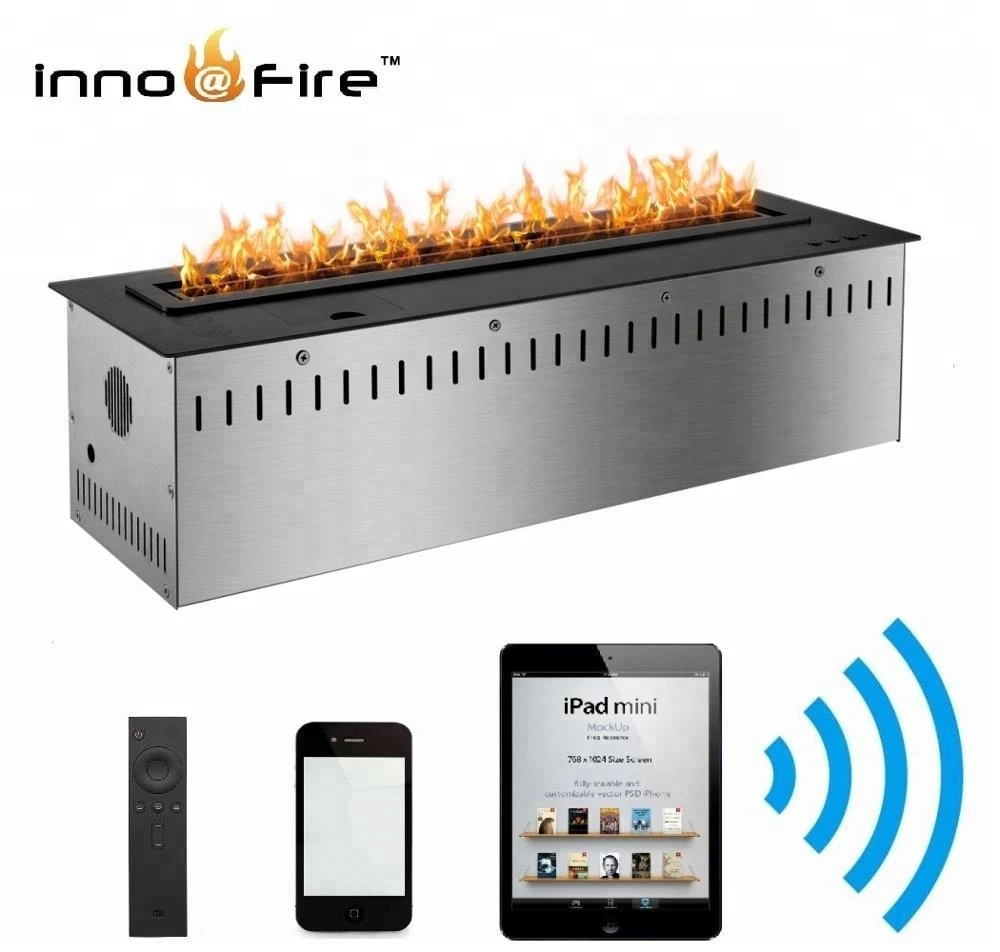 Inno Living 36 inch MY remote control wifi smart intelligent alcohol bio ethanol fireplace