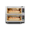 Intelligent full-automatic bread bakery oven price Double deck Double trays oven for pizza shop CE /Industrial bakery equipment