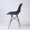 Italian design plastic wooden leg restaurant cafe chair