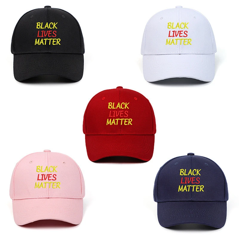 J200   Custom Black Lives Matter Baseball Trucker Hats George Floyd Sports Hats American Parade Embroidered Baseball Caps