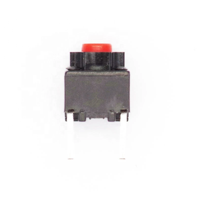 K2-017 2 Pin 6*6*7.3mm Straight foot DIP tact switch red hat no sound