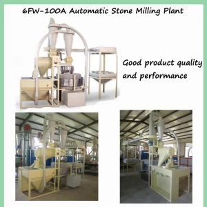 Kaist 6FW-100A High efficiency and low loss Corn, rice, wheat, sorghum, mung and so on stone mill