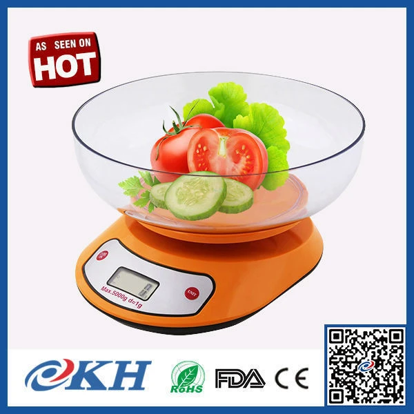 KH Free Design Cute Kitchen Scale With Bowl