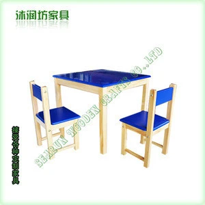 Kid table and chairs children wooden table